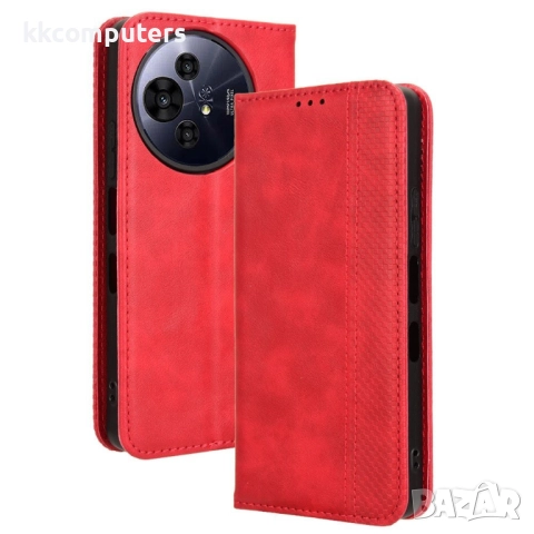TCL 50 Pro Nxtpaper 5G / 50 Nxtpaper 5G Retro Texture Wallet Кожен Калъф и Протектор, снимка 2 - Калъфи, кейсове - 52611153