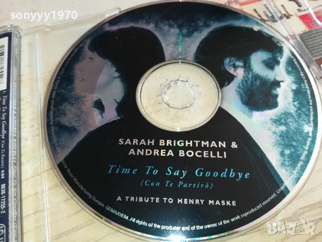 SARA BRIGHTMAN & ANDREA BOCELLI-CD MADE IN GERMANY 0303251905, снимка 2 - CD дискове - 49348868