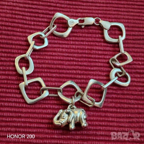 Дамска сребърна гривна. , снимка 3 - Гривни - 53667657