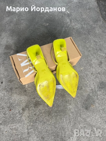 Ниски токчета с каишка ZARA, снимка 4 - Дамски обувки на ток - 52214812