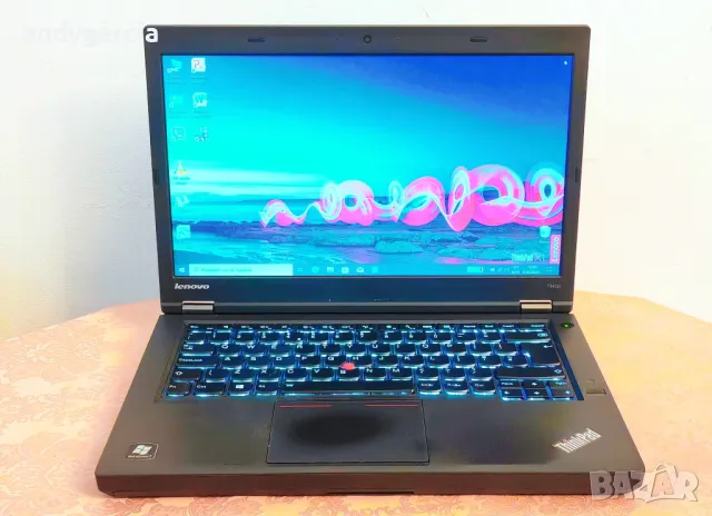  Lenovo ThinkPad T440p/Core i7-4600M/8GB RAM/120GB SSD/Intel HD 4600 2GB/14'HD+ матов/подсветка клав, снимка 2 - Лаптопи за работа - 47534277