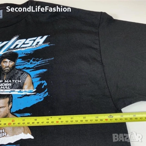 Тениска WWE Backlash Match Chicago 2017 Authentic размер XXL черна, снимка 3 - Тениски - 53134868