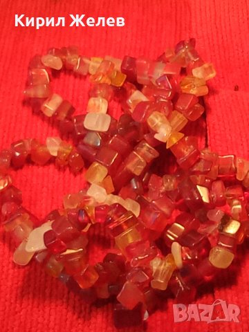 КАРНЕОЛ и ХАЛЦЕДОН НАТУРАЛНИ КАМЪНИ АРТ ЛЯТНО КОЛИЕ 8140, снимка 10 - Колиета, медальони, синджири - 29637024