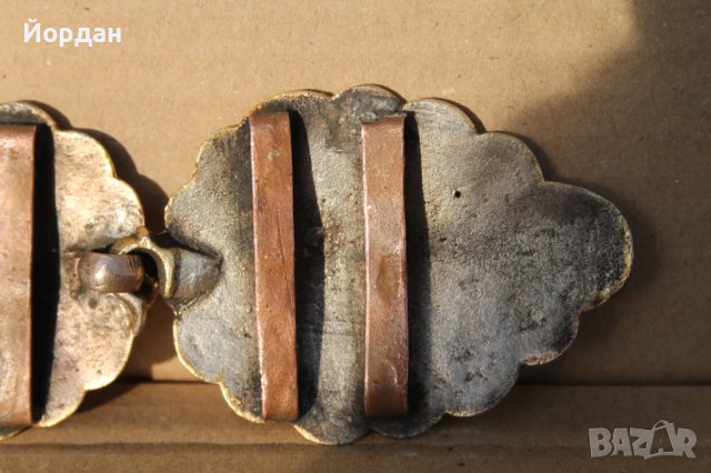 Сребърна пафта с живачна позлата, снимка 9 - Антикварни и старинни предмети - 44215236