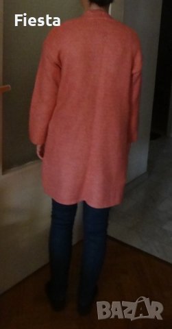 Нова жилетка Mango в бледо розово, плетен пуловер Манго, снимка 6 - Жилетки - 41575608