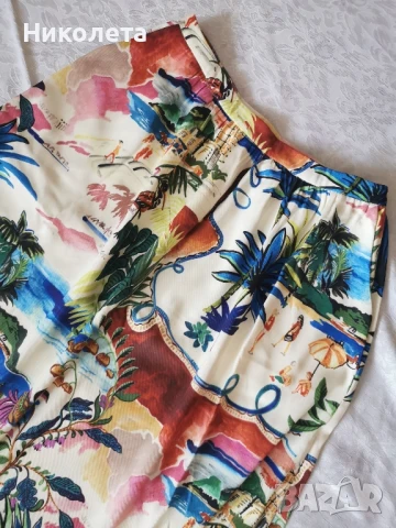 Разкроена пола в пъстри цветове