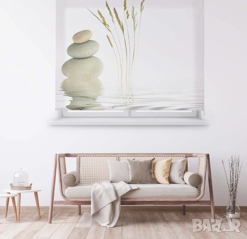 Blindecor Дигитална полупрозрачна ролетна щора, Zen, WZ-14991, 160X180 см, снимка 2 - Декорация за дома - 53716270