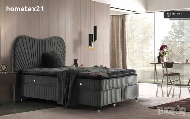 Тапицирани легла с матрак 1500лв , снимка 2 - Спални и легла - 41778205