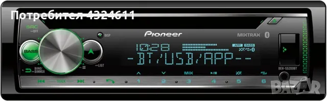 Автомобилен CD плеър Pioneer DEH-S5200BT, Bluetooth и Pioneer Smart Sync функция, Android и iOS, снимка 4 - Аудиосистеми - 49668297
