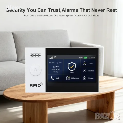 PGST A107F-EU-F – безжична домашна алармена система 4G + Wi-Fi | ЧИСТО НОВА, снимка 3 - Аларми и датчици - 56246182