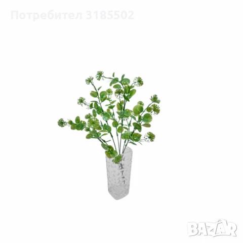 Аранжировка от изкуствени растения с бели цветчета – елегантно допълнение за всяко пространство, снимка 5 - Изкуствени цветя - 51227898