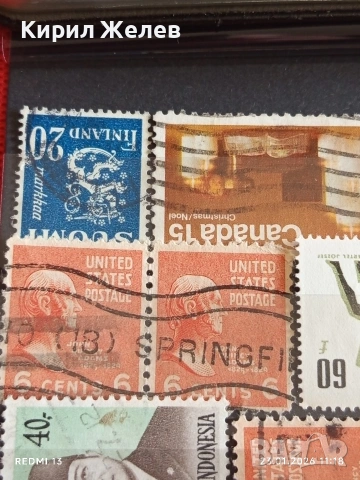 Стари пощенски марки от цял свят смесени АМЕРИКА, ИНДОНЕЗИЯ, УНГАРИЯ за КОЛЕКЦИЯ 51941, снимка 4 - Филателия - 53197929