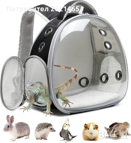 Малка Раница за пренасяне и транспортиране на малки домашни любимци, снимка 1