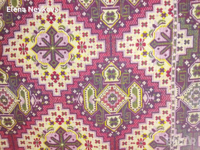 Вълнен машинно тъкан , снимка 5 - Антикварни и старинни предмети - 49435750