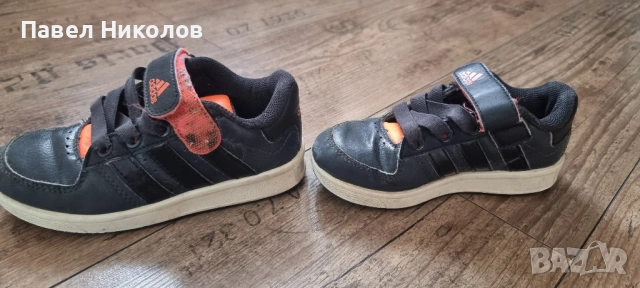 Детски кожени маратонки Adidas 28 номер, снимка 2 - Детски маратонки - 51941182