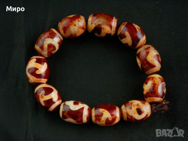 ''БЯЛА ТАРА" АХАТ ГРИВНА ДЗИ МЪНИСТА ЩАСТИЕ И ДОБЪР КЪСМЕТ , снимка 6 - Гривни - 42026209