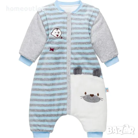 Висококачествен спален чувал със сваляеми ръкави 9-12м / 80см, LEERIJA/VINE BABY