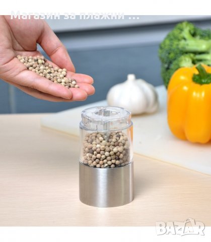 ЕЛЕКТРИЧЕСКА МЕЛНИЧКА ОТ НЕРЪЖДАЕМА СТОМАНА ЗА СОЛ И ПИПЕР - код 1388, снимка 5 - Аксесоари за кухня - 34283757