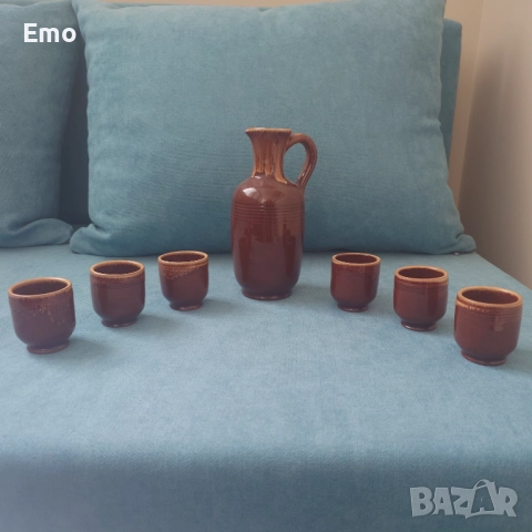 Керамичен сет чаши + гарафа