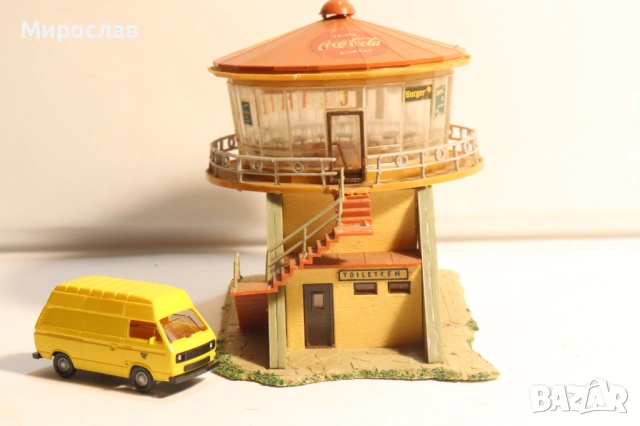 FALLER? KIBRI? VOLLMER? H0 1/87 БЕНЗИНОСТАНЦИЯ СГРАДА КЪЩА ВАГОН ВЛАК ЖП, снимка 7 - Колекции - 53742961