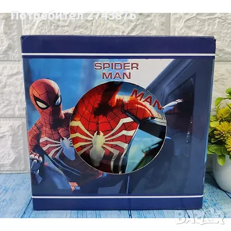 Детски порцеланов комплект за хранене от 3 части - Спайдермен , снимка 12 - Чинии - 47823858