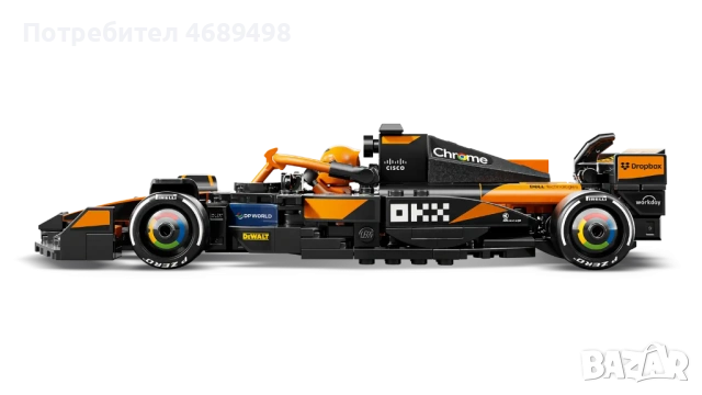 LEGO Speed Champions – McLaren F1 Team MCL38 | FanRaces, снимка 3 - Конструктори - 52869626