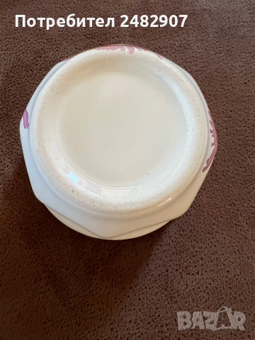 Стара порцеланова захарница, снимка 9 - Антикварни и старинни предмети - 53615168