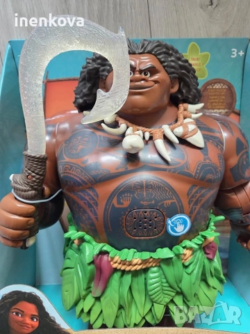 Мауи - Смелата Ваяна - Говореща оригинална кукла Disney Store , снимка 5 - Кукли - 43449982