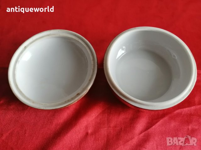 Френска Барокова Порцеланова Кутия за Бижута , снимка 5 - Антикварни и старинни предмети - 41594816