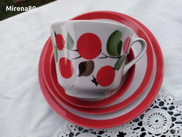 Винтидж сет 4 части - СССР, снимка 2 - Чаши - 55772517