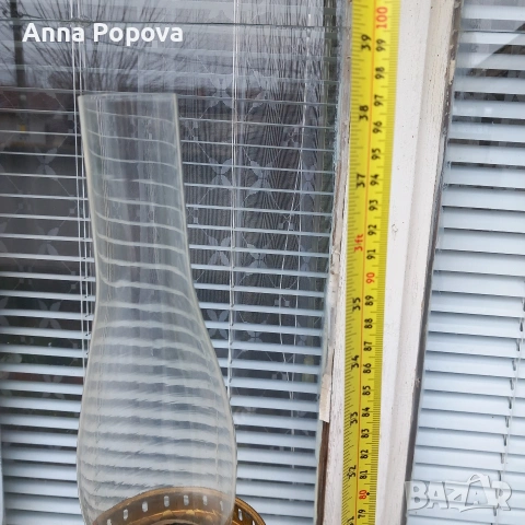 Английска газова лампа, снимка 4 - Антикварни и старинни предмети - 53867738