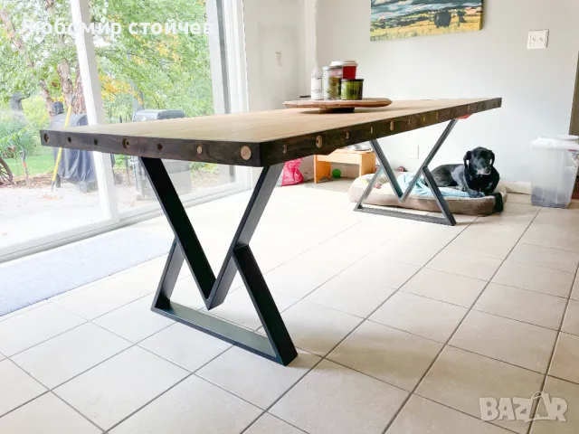 Метални крака за маса, трапезна маса