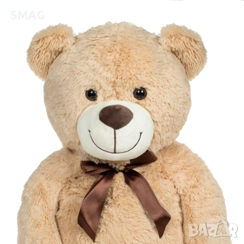 Плюшена гигантска мечка кафява с панделка 100 см_1232227, снимка 3 - Плюшени играчки - 53382945