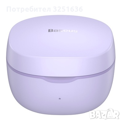 BASEUS безжични / bluetooth слушалки TWS Encok True WM01 бяло/лилаво, снимка 4 - Безжични слушалки - 35944863