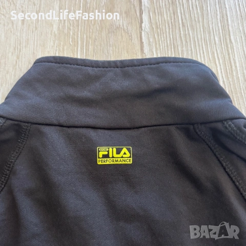 Дамско спортно яке Fila с цип, размер M черно синьо , снимка 8 - Якета - 53177576