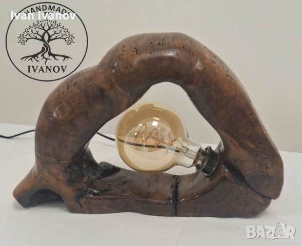 Ръчно изработени лампи от дърво., снимка 14 - Декорация за дома - 52773403