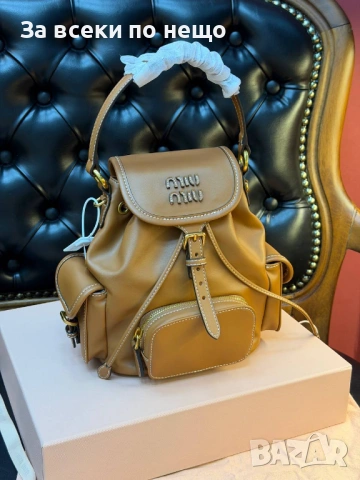 Miu Miu Дамска Раница Естествена Кожа Миу Миу - Налични Различни Цветове Код SK865, снимка 7 - Раници - 53226620