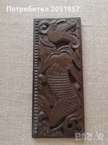 Стара картина пано- дърворезба 