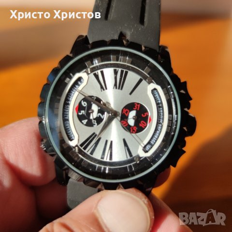 Top promo!!!Мъжки механичен луксозен часовник Roger Dubuis Excalibur 3 Time Zones Worldtimer