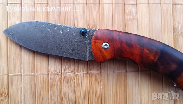 Джобно ножче с високо качество / дамаска стомана /, снимка 2 - Ножове - 44464785