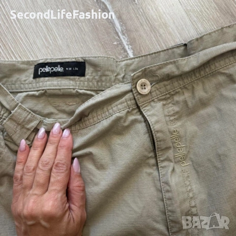 Мъжки карго панталон Pelle Pelle Vintage, размер W38 L34, цвят каки, снимка 3 - Панталони - 53101887