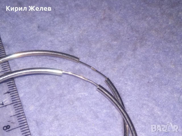 ПРЕКРАСНИ ГОЛЕМИ СРЕБЪРНИ ОБЕЦИ СРЕБРО 925 КЛАСИЧЕСКИ РЕТРО АРТ  МОДЕЛ "ОБРЪЧ" 35242, снимка 7 - Обеци - 39643525