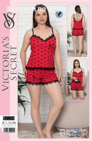 Victoria’s Secret Дамска Лятна Пижама Виктория Сикрет - Налични Различни Цветове Код E1116, снимка 5 - Пижами - 52658202