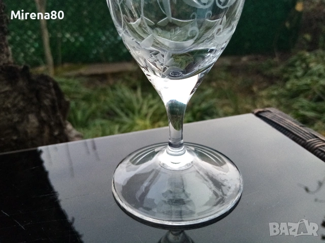 Кристални чаши за вино - 4 бр., снимка 5 - Чаши - 53774082
