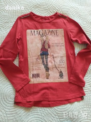 Дънково яке и блуза 134 / 140, снимка 2 - Детски якета и елеци - 42044891