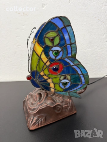 Нощна / настолна лампа тифани. №7816, снимка 3 - Антикварни и старинни предмети - 53042996