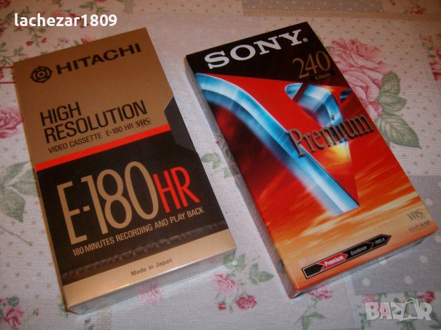 видео касети HITACHI и SONY  VHS