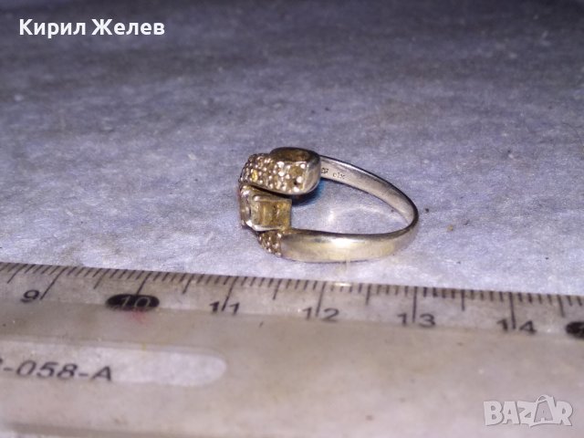 ПРЕКРАСЕН СКЪПОЦЕНЕН МАРКОВ СРЕБЪРЕН АРТ ПРЪСТЕН СРЕБРО 925 olx С ИСКРЯЩИ ФАСЕТИРАНИ ЦИРКОНИ 38506, снимка 4 - Пръстени - 41450903