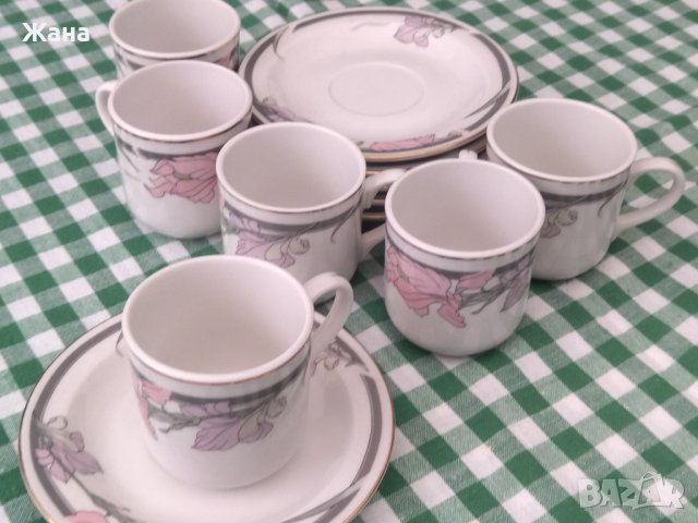 12 СЕТА ЗА КЪСО КАФЕ HMK  JAPAN , снимка 2 - Сервизи - 39618541