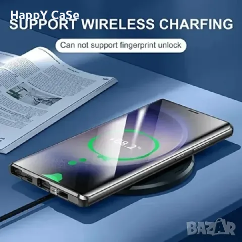 Samsung Galaxy S25 Ultra / S25+ / S25 / Двоен 360° магнитен кейс калъф с камера протектор, снимка 3 - Калъфи, кейсове - 48736561